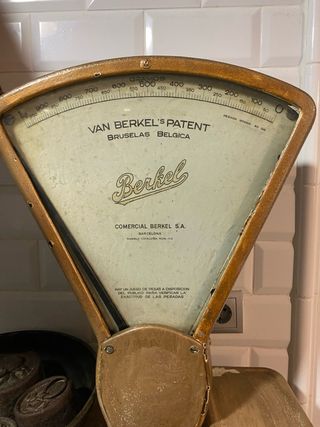 Báscula antigua Berkel Patent Bruselas