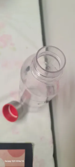 Garrafa Mickey Disney Prata e Transparente