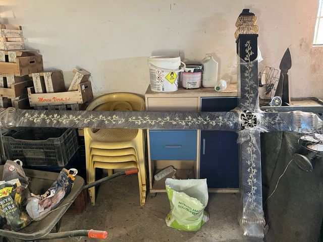 Gran Cruz Procesión Madera y Latón 2,70m