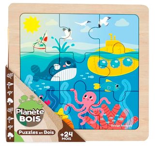 Puzzle Bebé Animales - Juego Educativo - MADERA