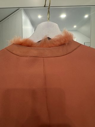 Chaquetón reversible Uterqüe piel y pelo