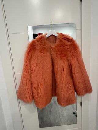 Chaquetón reversible Uterqüe piel y pelo