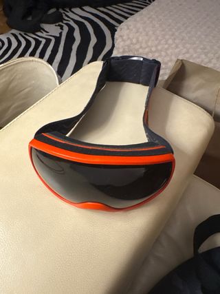 Gafas de esquí infantiles negras y rojas