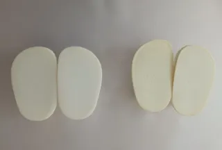 Lote 2 paia di scarpe antiche per bambola Leyla Famosa