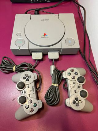 Consola Sony PS1 Gris + 2 Mandos