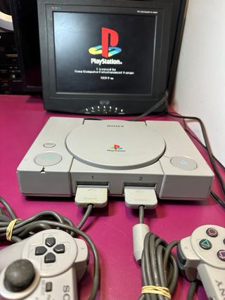 Consola Sony PS1 Gris + 2 Mandos