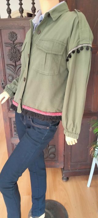 Cazadora Zara Étnica Talla S GRANDE