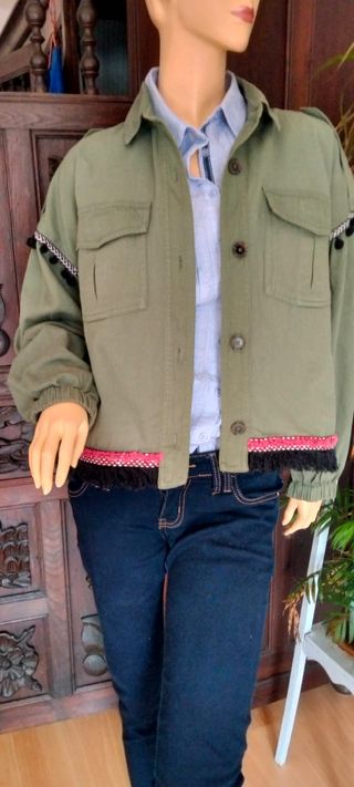 Cazadora Zara Étnica Talla S GRANDE