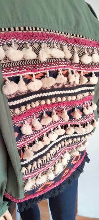 Cazadora Zara Étnica Talla S GRANDE