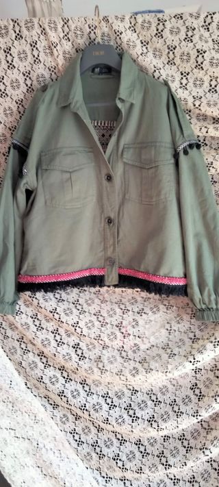 Cazadora Zara Étnica Talla S GRANDE