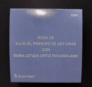 Moneda España 2004 Juan Carlos I y Sofía