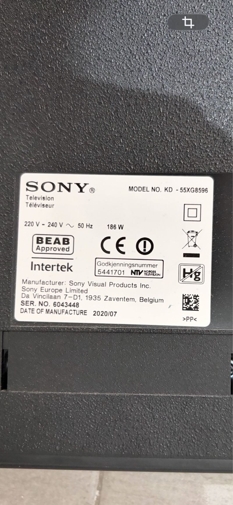 TV Sony Bravia 55 ultra4K 55XG8596 afbeelding 7