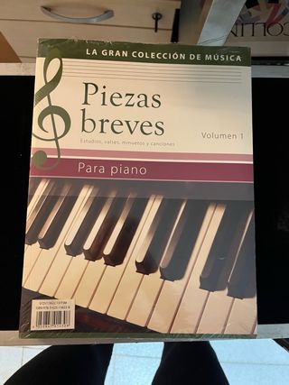3 Libros Piano: Mozart, Beethoven, Piezas Breves