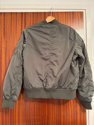 Chaqueta Bomber Bershka Premium Verde