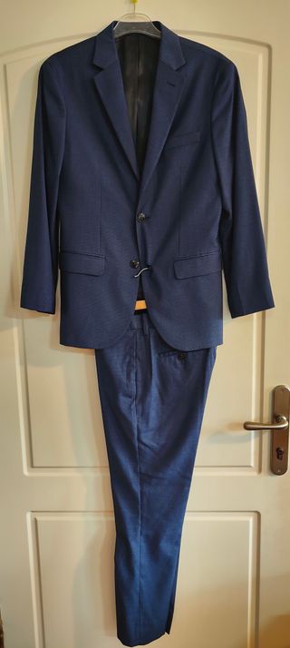 Traje de chaqueta azul hombre ideal orlas