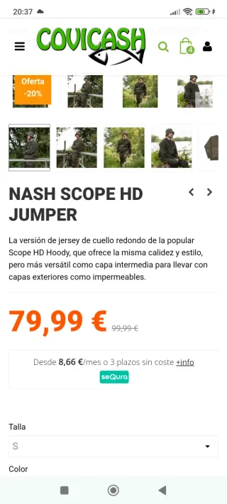 Sudadera Nash Scope Jumper Verde Militar