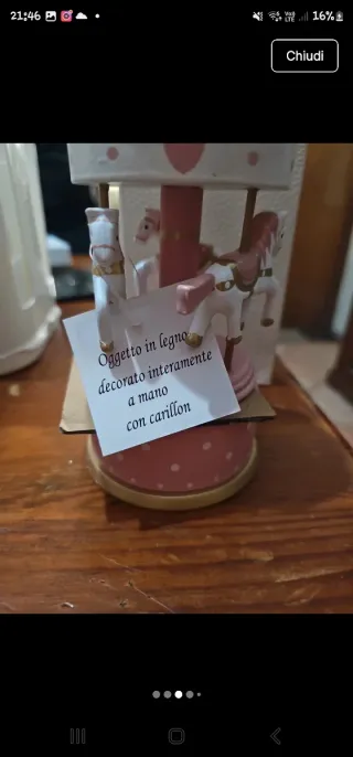 Carillon bimba cavallini rosa