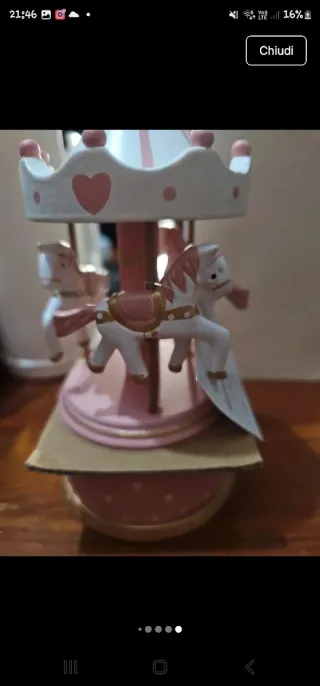 Carillon bimba cavallini rosa