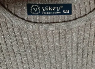 Jersey Vikey Beige/Dorado Talla S