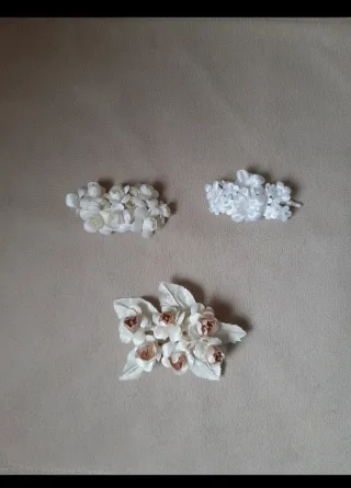 1 Pasador o Ramillete Flores de Artesanía