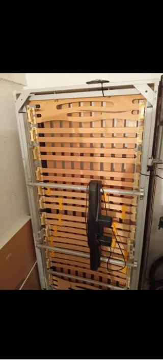 Somier articulado 90x190 barandilla de seguridad.