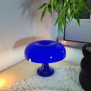 Lámpara de mesa vintage azul