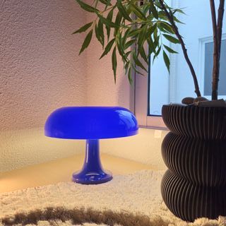 Lámpara de mesa vintage azul