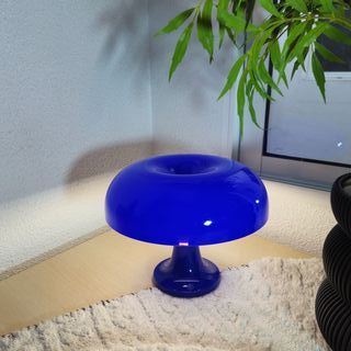 Lámpara de mesa vintage azul