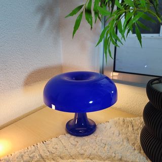 Lámpara de mesa vintage azul