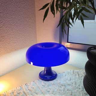 Lámpara de mesa vintage azul
