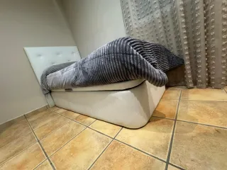 Canapé 90cm Blanco con Cabezal