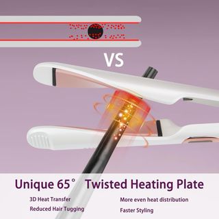 NUEVO! Plancha y Rizador Cerámica 2 en 1 Rosa