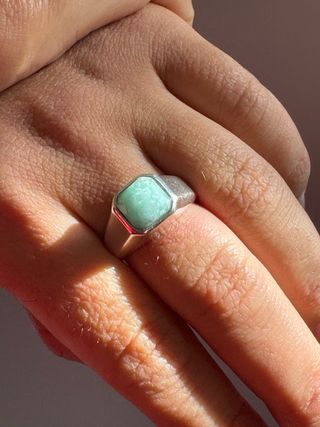 Anillo Plata 925 con Aquamarina