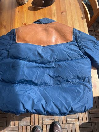 Abrigo original  Schott. Piel y Pluma Talla 48d