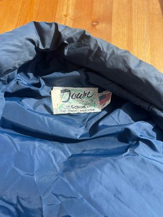 Abrigo original  Schott. Piel y Pluma Talla 48d