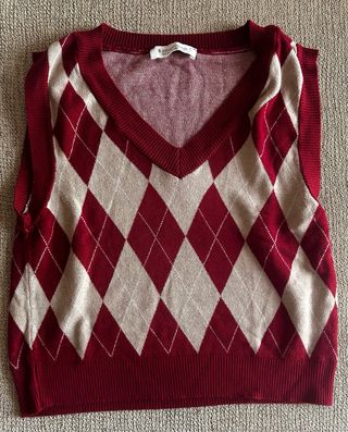 Jersey sin mangas Stradivarius rombos