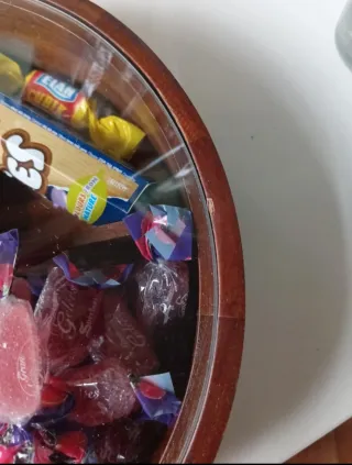 Contenitore legno 4 scomparti con coperchio