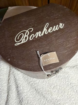 Caja decorativa Bonheur madera