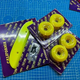 Kit ruote e tailbone giallo NOS Collection Surf