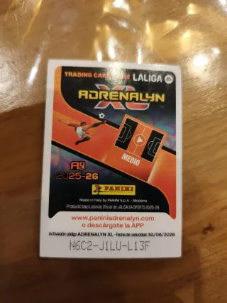 Carta Panini Adrenalyn XL Vargas