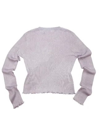 Top Canalé Lila Pull & Bear