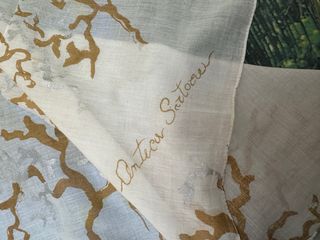 Sciarpa Antica Sartoria Corallo Beige Marrone