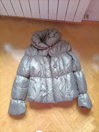 Cazadora plateada mujer talla L