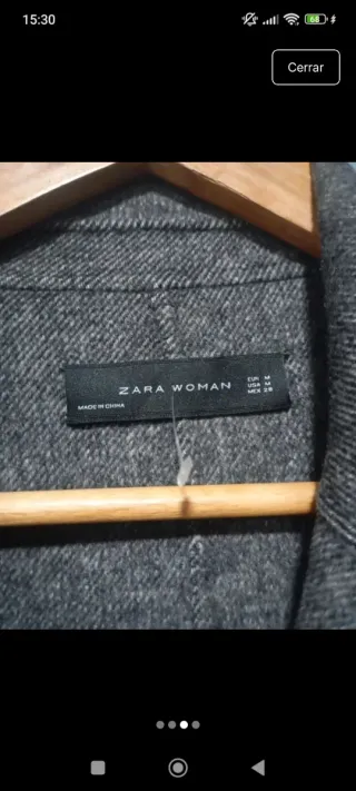 Chaqueta Zara Gris