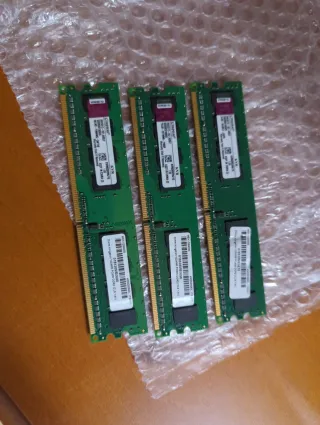 3x Kingston 1GB DDR2 PC800 RAM Módulos