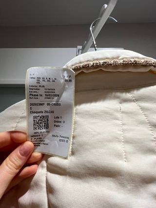 Chaqueta acolchada Mango beige