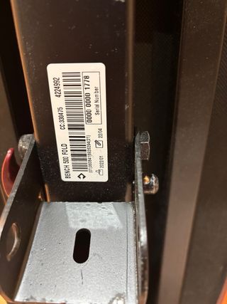 Banco de pesas y mancuernas