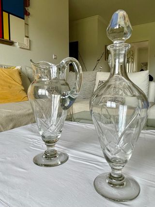 Juego 72 copas cristal tallado