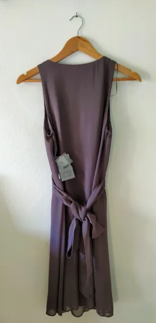 Vestido Zara fiesta tul bordado brillante XS