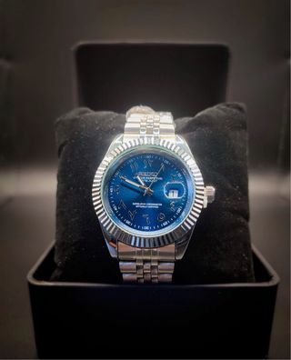 Reloj Seiko Azul y Plateado